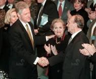 Izetbegovic the father: Alija Izetbegovic is received by President Bill Clinton and Secretary of State while on the Iranian payroll