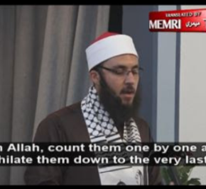 Muslim cleric in U.S. California mosque  explains why every last JEW must die…and not just in “Palestine”