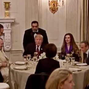 Albanian “Kosovo” Ambassdor Seated Next to President Trump at Iftar Dinner at White House