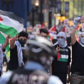 ‘Kill the Jews’: Pro-“Palestinian” Muslim Mob Attacks pro-Israel Rally in Illinois (Video)