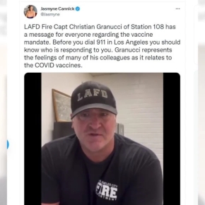 Los Angeles Fire Department Captain  & Crew will fight city’s vaxx mandates – firefighters threaten legal action (COMPLETE VIDEO) – [08/24/2021]